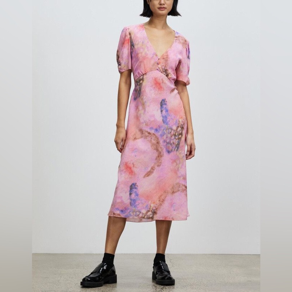 🔥🔥🔥NEW Marc Jacobs 1930s Silk Printed Midi Dress - Picture 1 of 9